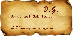 Darázsi Gabriella névjegykártya