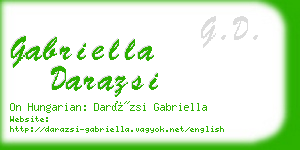 gabriella darazsi business card